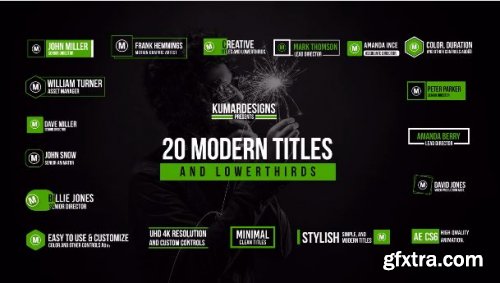 20 Modern Titles and Lower Thirds - After Effects 167175