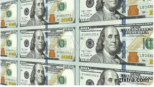 Pack Of New 100 Dollar Bill Sheets - Motion Graphics 168818
