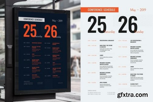 Conference Schedule Poster Template