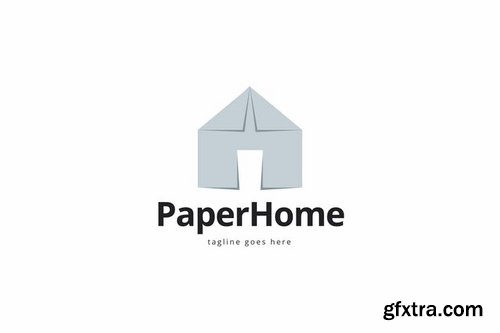 Paper Home Logo Template