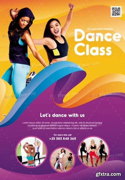Dance Class PSD Flyer Template