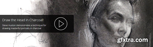 Drawing a Female Head with Charcoal Cont? Crayon with Steve Huston