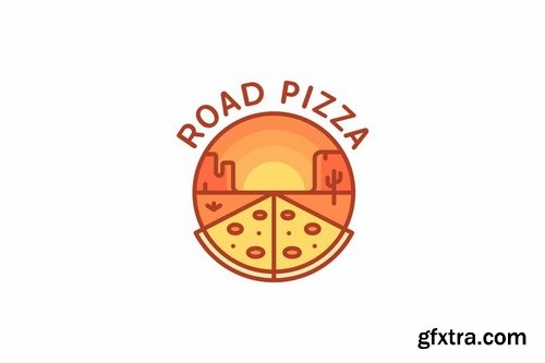 Desert Road Pizza Logo