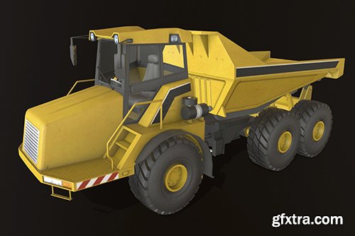 Cgtrader - Dump Truck Large Low-poly 3D model