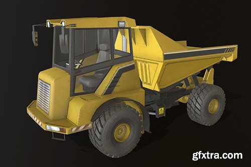 Cgtrader - Dump Truck Low-poly 3D model
