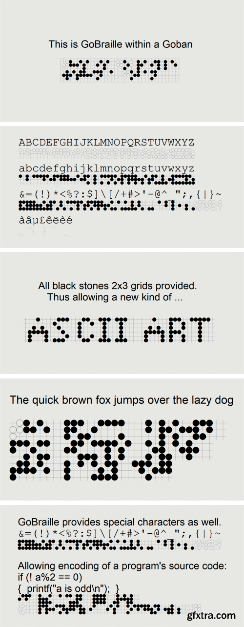 Go Braille Font