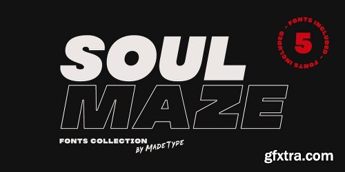 MADE Soulmaze Font Family - 5 Fonts