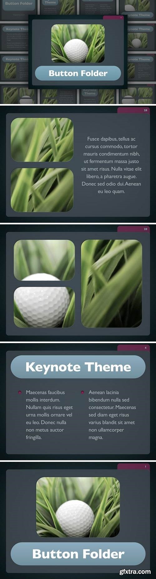 Button Folder Keynote Template