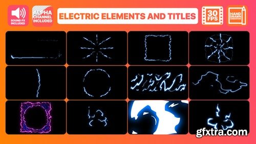 MotionArray Electric Elements And Titles 173126
