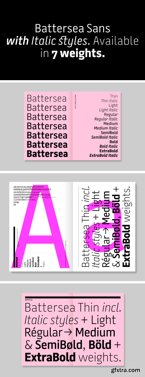 A2 Battersea Sans Font Family
