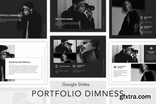 Portfolio Dimness Google Slides Template