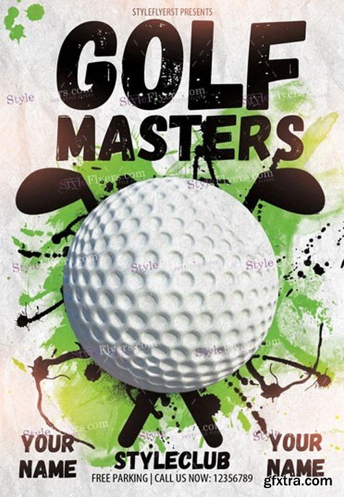 Golf Masters 5 PSD Flyer Template