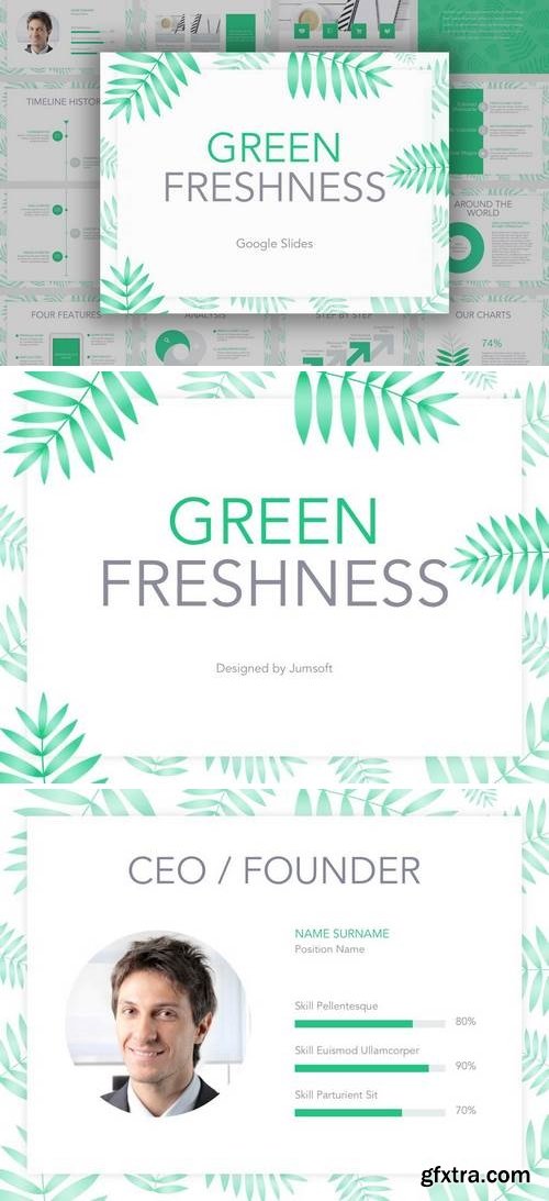 Green Freshness Google Slides Template