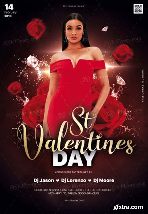 St Valentine’s Day V3 2019 PSD Flyer Tmplate