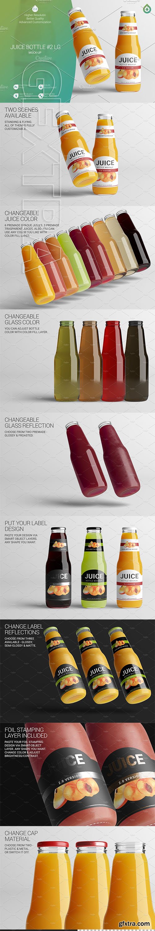 CreativeMarket - Juice Bottle LG Mock-Up 2 V2,0 3040137