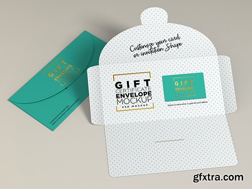 Gift Certificate Envelope Mockup