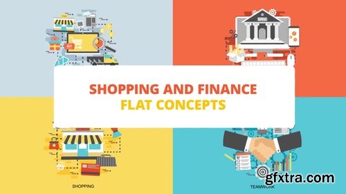 MotionArray Shopping And Finance - Flat Concepts 175635