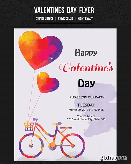 Valentine\'s Day Party Flyer 12 188715305