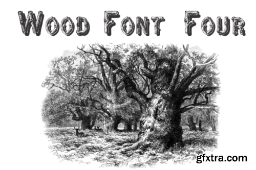 Wood Font Four