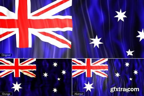 Australia Flags 3 Pack