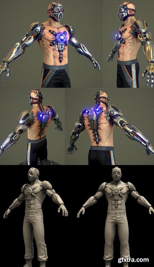 Cyborg Fighter – 3D Model