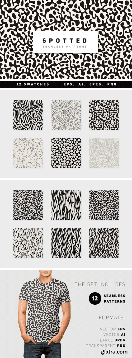 CM - Spotted Seamless Patterns Set 2972226