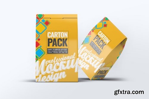 Carton Box Pack Mock-Up