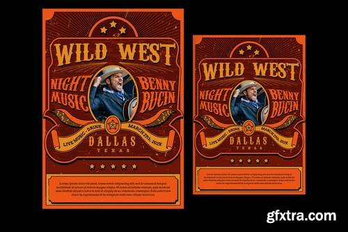 Wild West Music Flyer