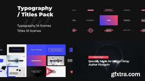 MotionArray Typography & Titles Pack 179178