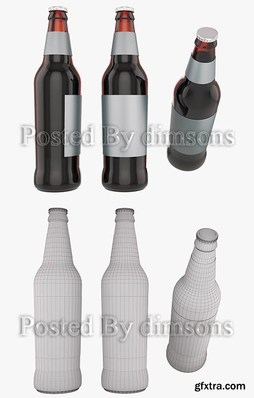 Cgtrader - Standart beer bottle 3D model