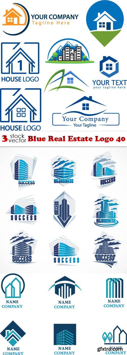 Vectors - Blue Real Estate Logo 40