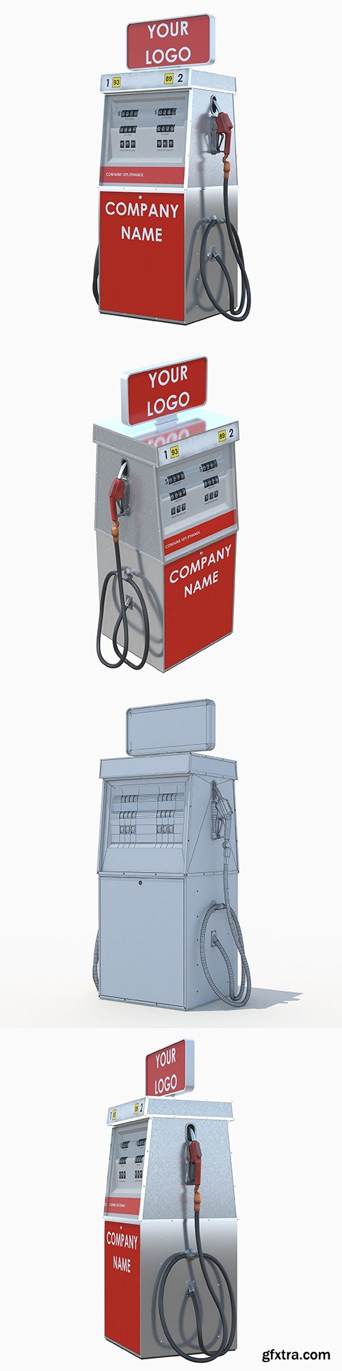 Cgtrader - Tunable fuel dispenser 3D model