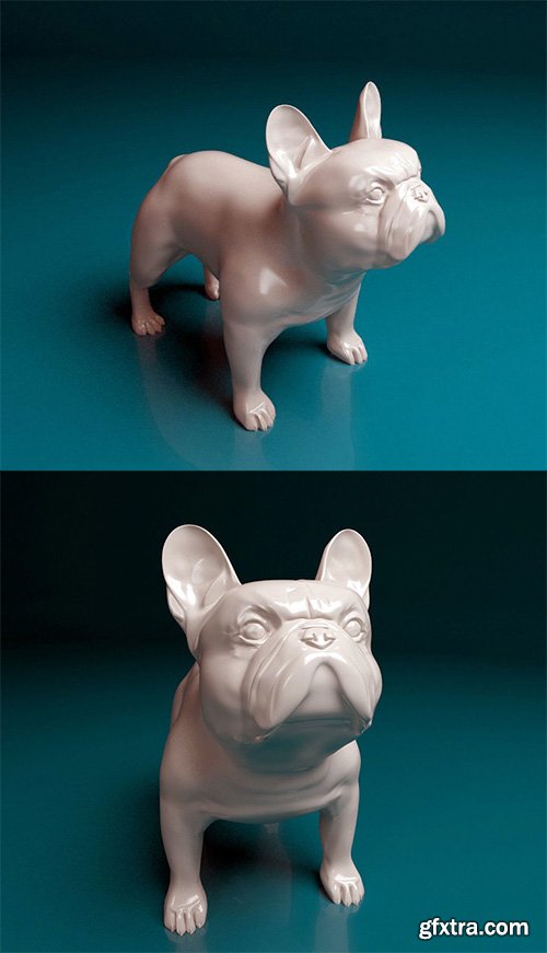 Cgtrader - french bulldog 3D print model