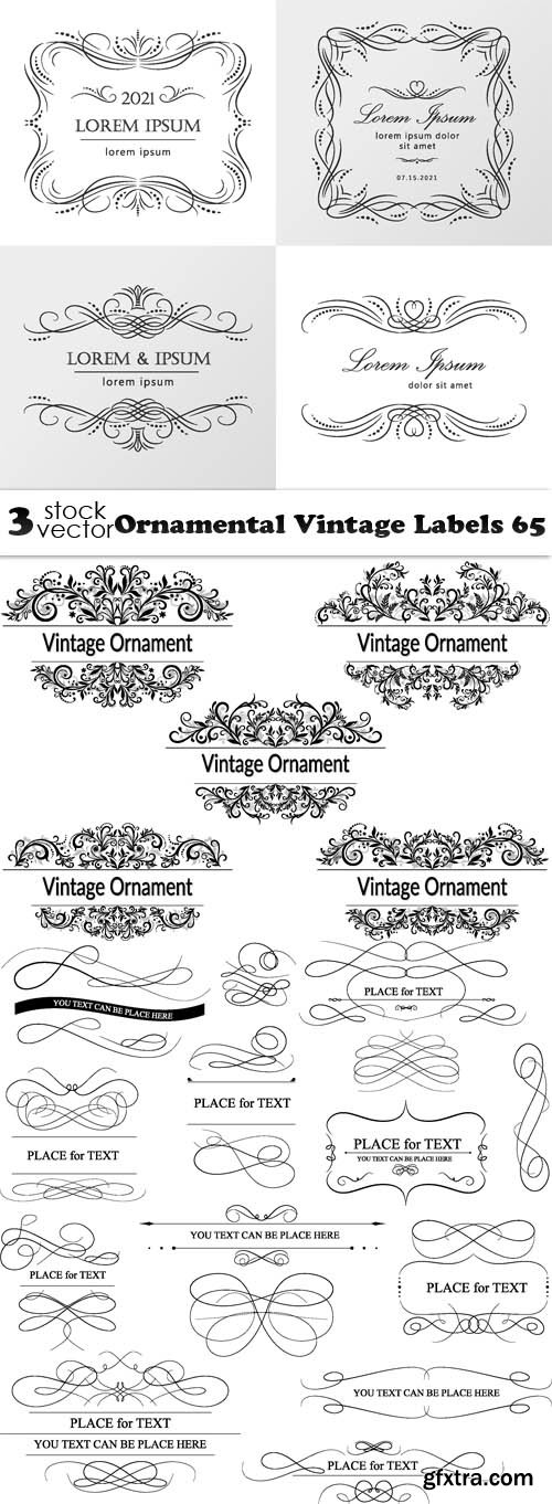 Vectors - Ornamental Vintage Labels 65