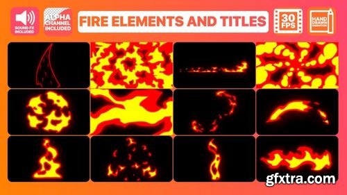 MotionArray Fire Elements And Titles 180670