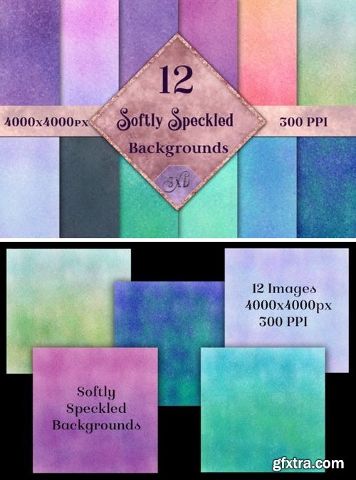 Softly Speckled Backgrounds – 12 Image Set