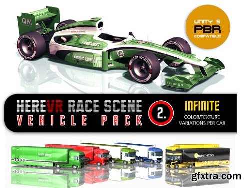Vehicle Pack 02. - HereVR Race Scene