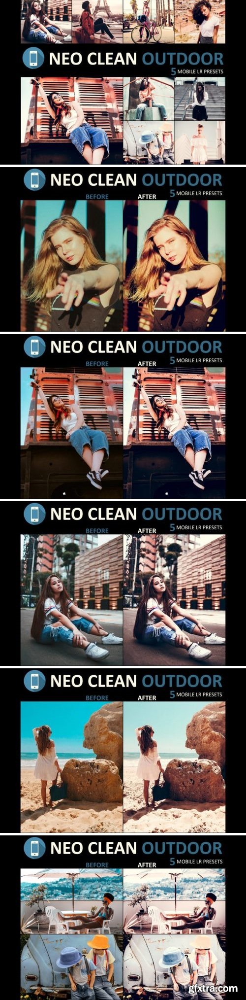 Neo Clean Outdoor Theme mobile lightroom presets