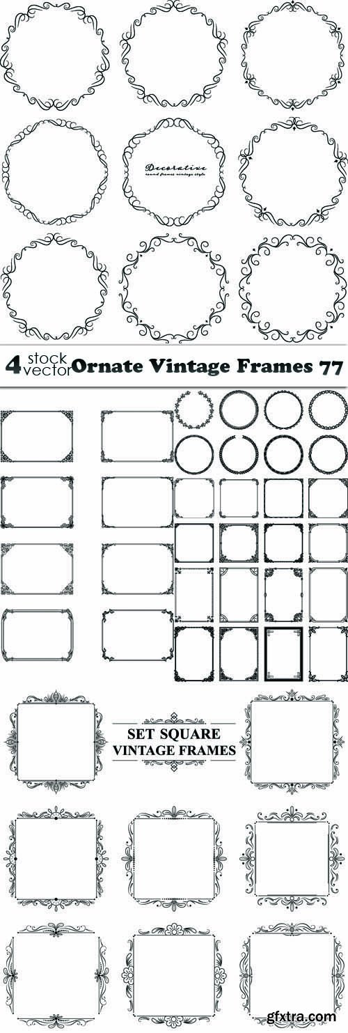 Vectors - Ornate Vintage Frames 77