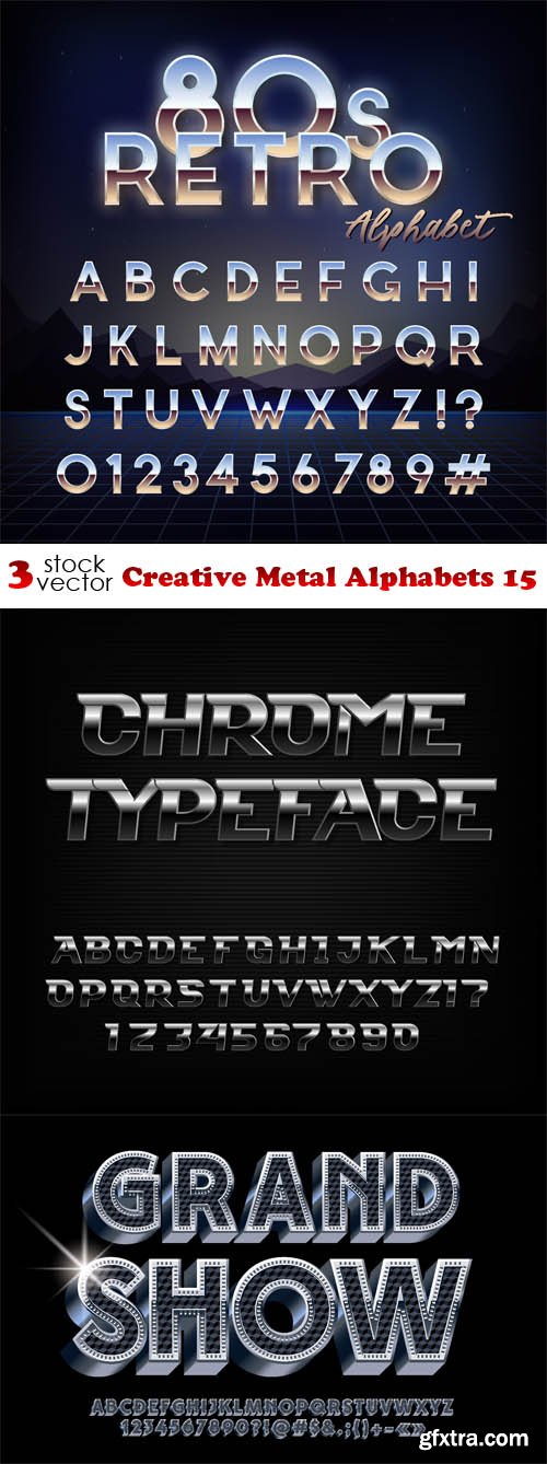 Vectors - Creative Metal Alphabets 15