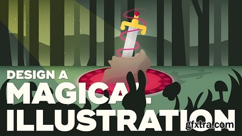 Vector Illustration: Design a Magical Scene with Shape, Colour, & Shading