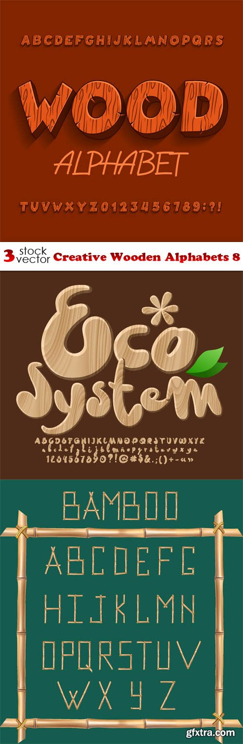 Vectors - Creative Wooden Alphabets 8