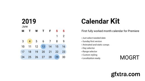 MotionArray Calendar Kit 185104