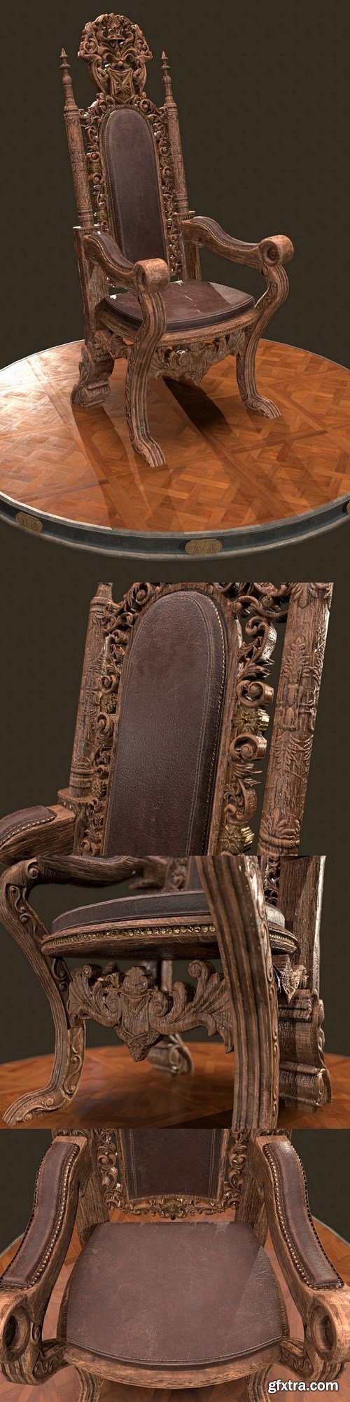 Medieval Chaire – 3D Model