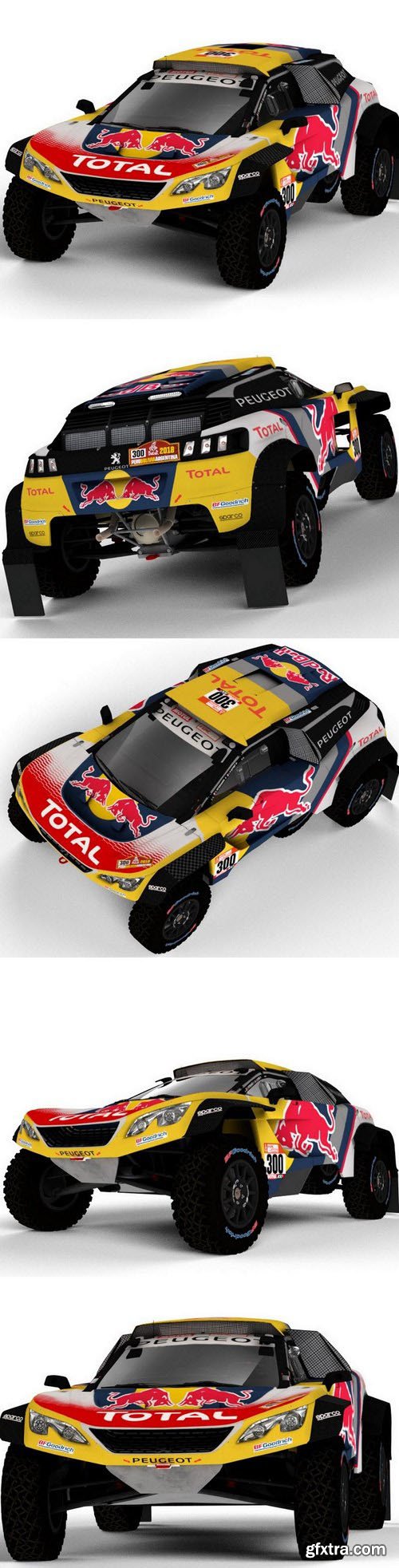 Peugeot 3008DKR Dakar Rally Sport Prototype – 3D Model