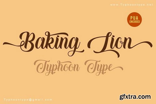CM - Baking Lion font 3508871