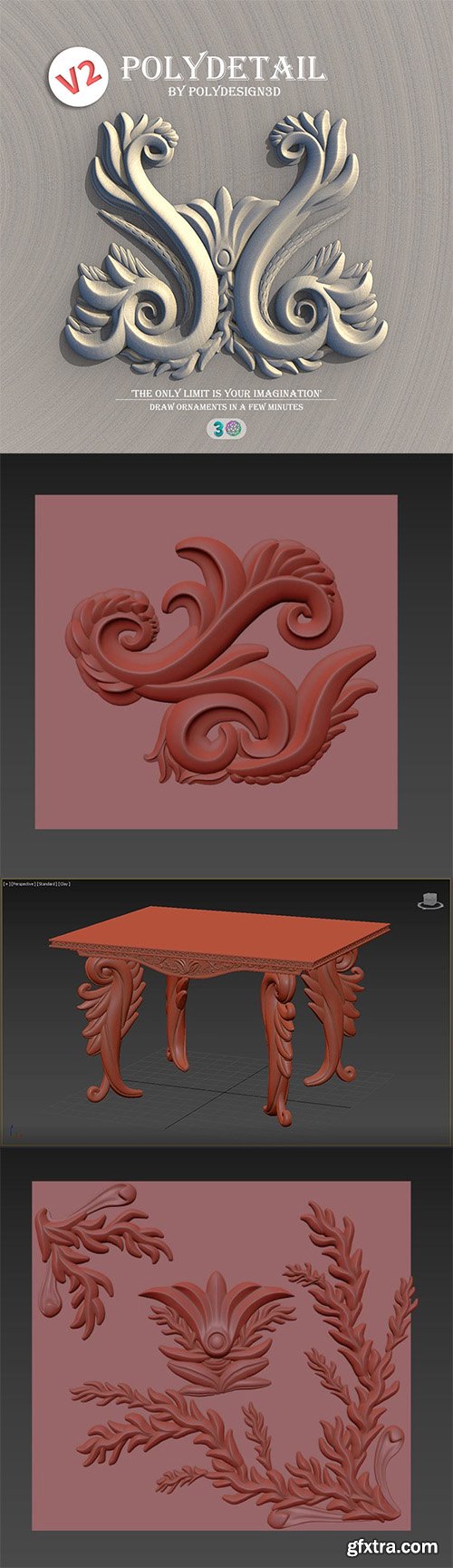 Cgtrader - PolyDetail - Ornament Plugin for 3dsMax 3D model