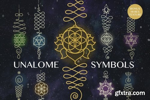 7 Unalome symbols vol.1