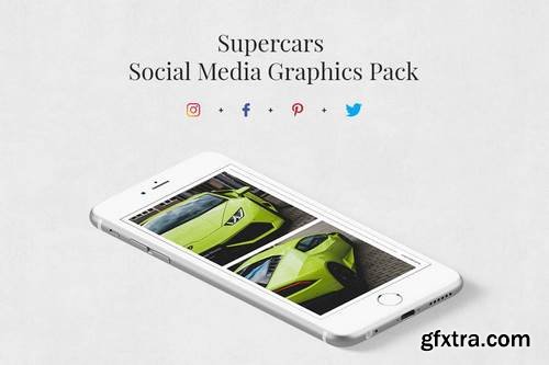 Supercars Social Media Graphics Pack Bundle