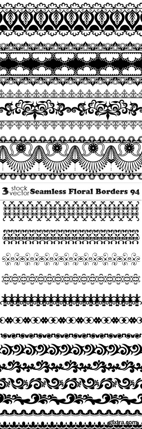 Vectors - Seamless Floral Borders 94